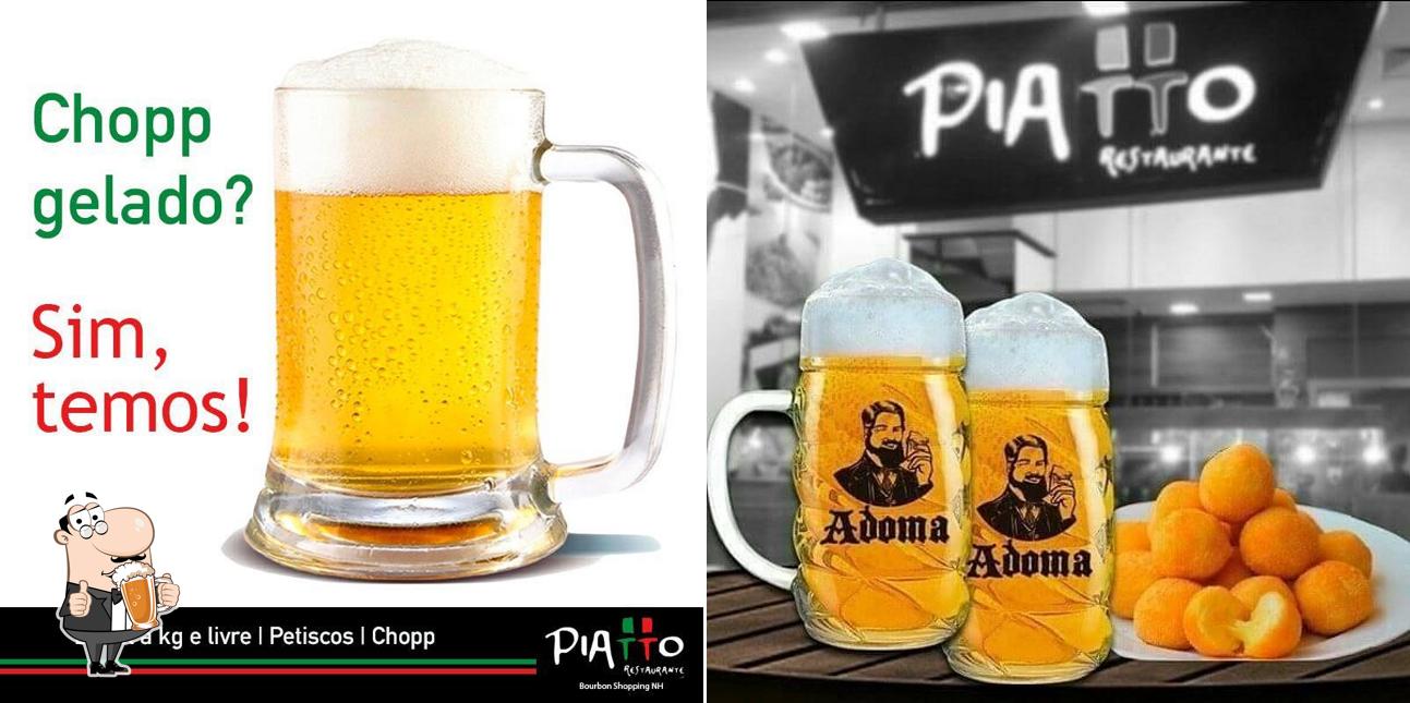 Piatto Restaurante offerece uma variedade de cervejas