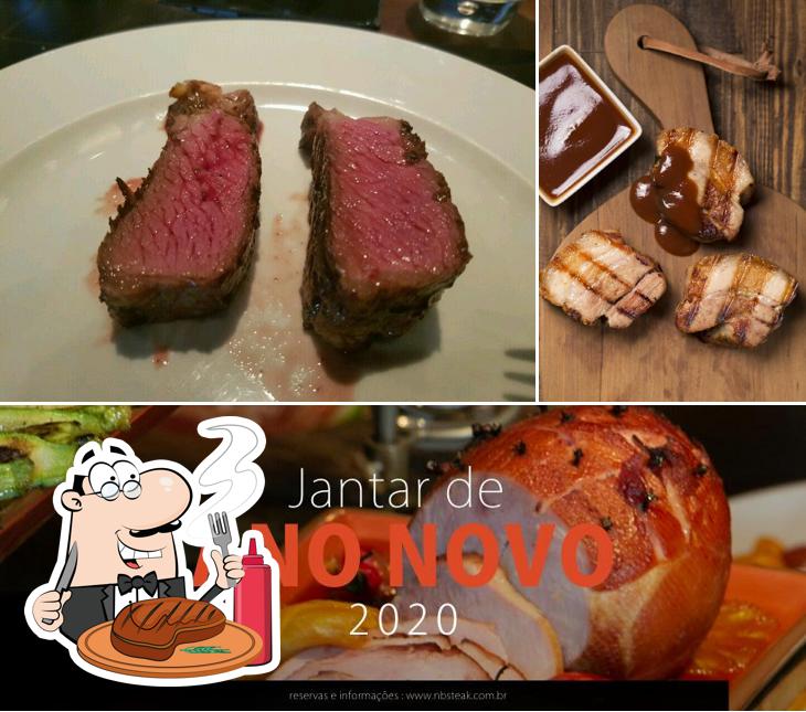 Prove refeições de carne no NB Steak