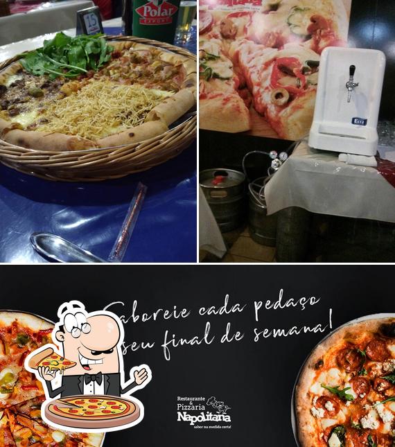 Consiga pizza no Restaurante e Pizzaria Napolitana