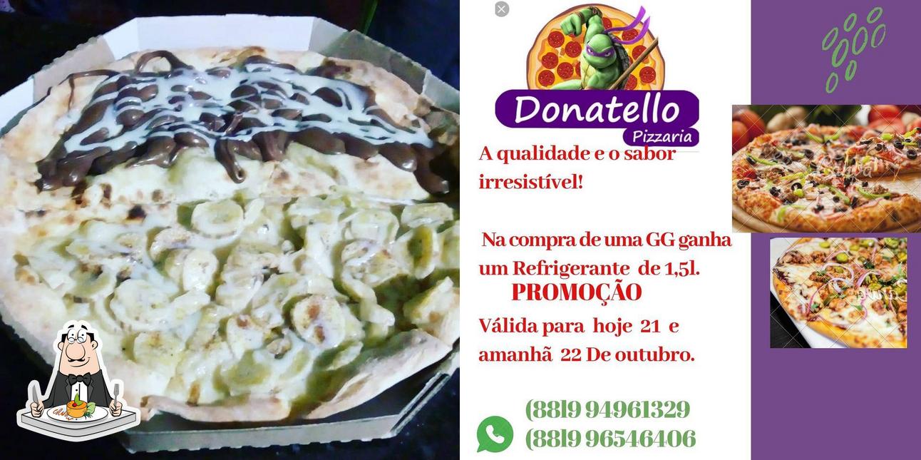 Comida em Pizzaria Donatello