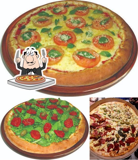 Consiga pizza no PIZZARIA BELLA ROMA PERDIZES