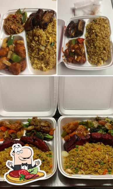 Try out meat dishes at BlackPanda Express Chinese Take-Out
