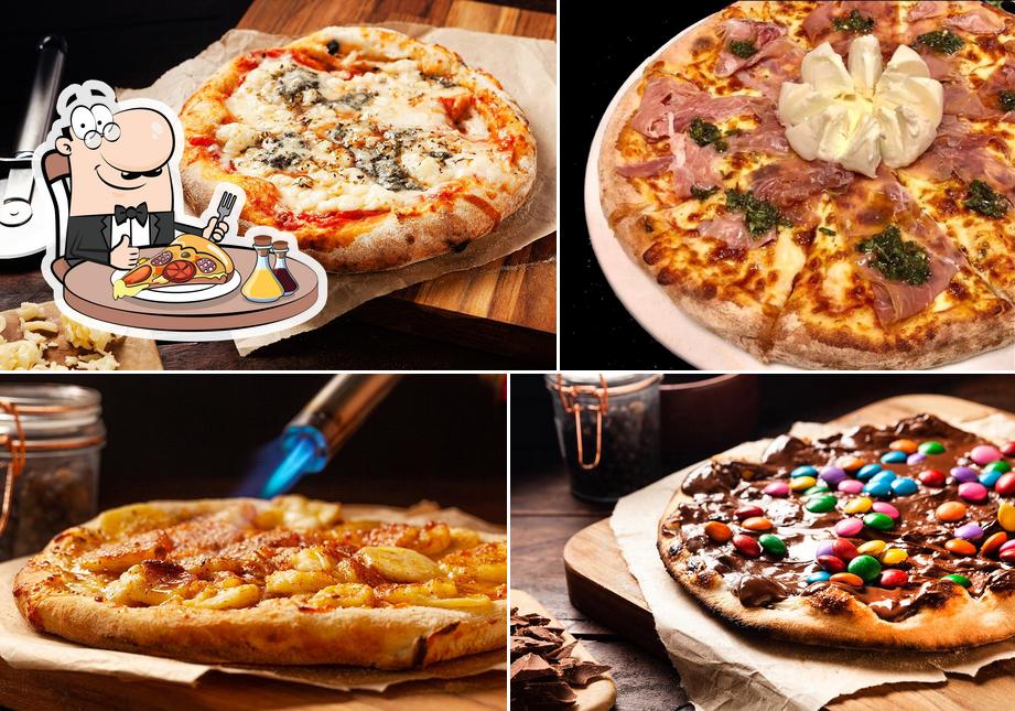 Consiga diversos variedades de pizza