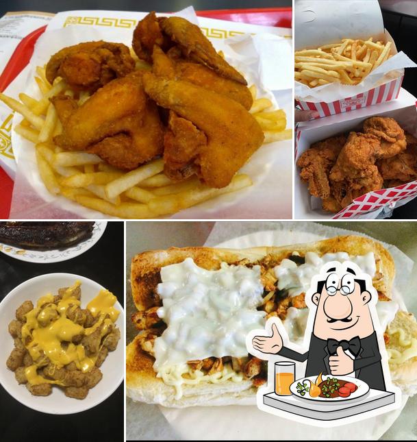 Food at Crown Fried Chicken