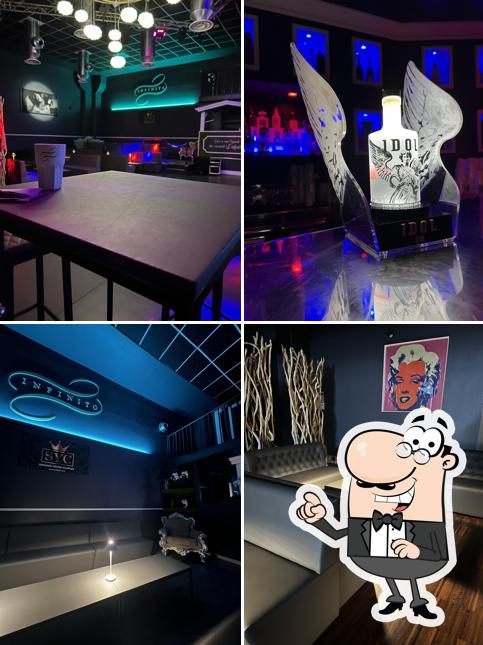 Gli interni di Infinito Club Privè Milano