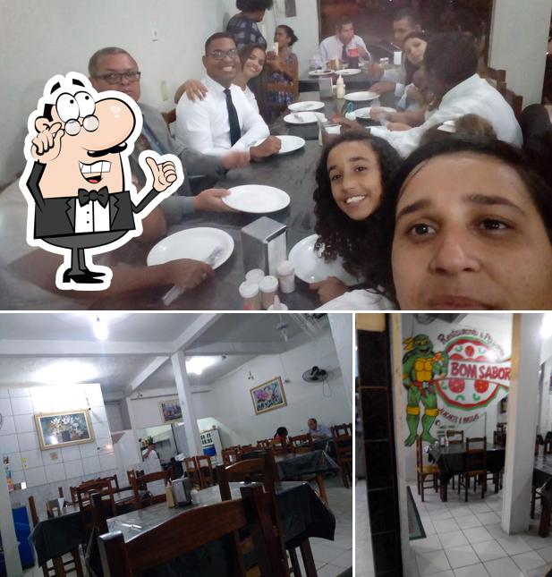 O interior do Restaurante e Pizzaria Bom Sabor