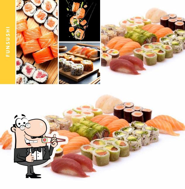 Les sushi sont offerts par Fun sushi Nice