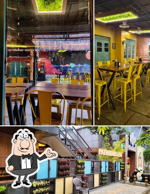 The interior of Pathirakozhi Restaurant, Aluva