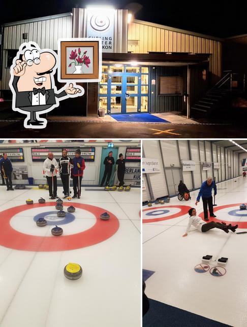 The interior of CCW - Curling Center Wetzikon