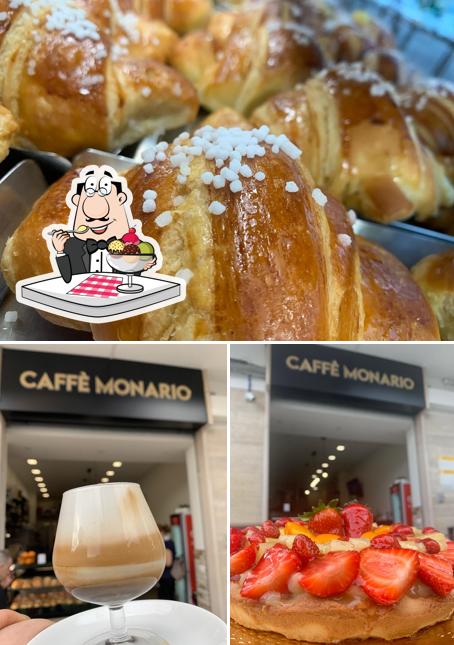 Caffe monario serve un'ampia varietà di dolci