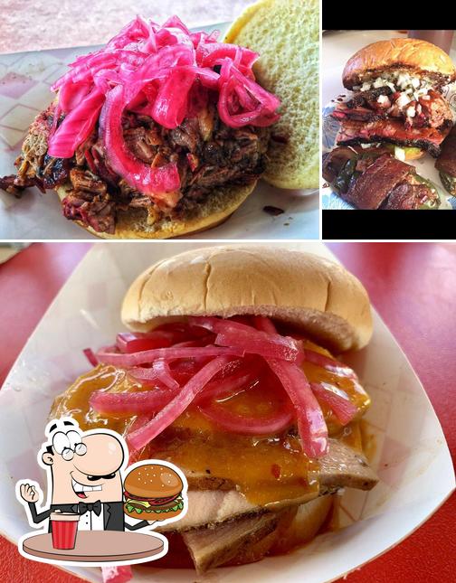 Try out a burger at Pit Commander Barbecue