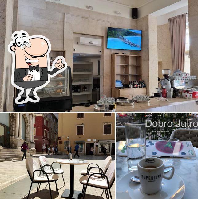 Gli interni di Lovre caffe bar