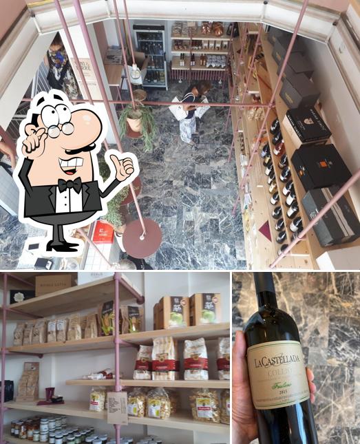 Questa è la foto che raffigura la interni e vino di Bottega Manolli