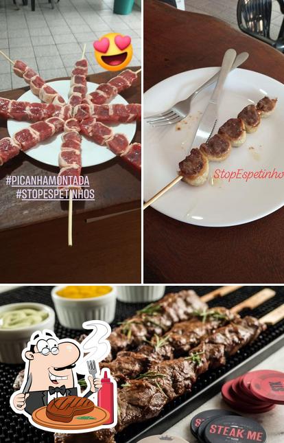 Escolha refeições de carne no Stopespetinhosivate