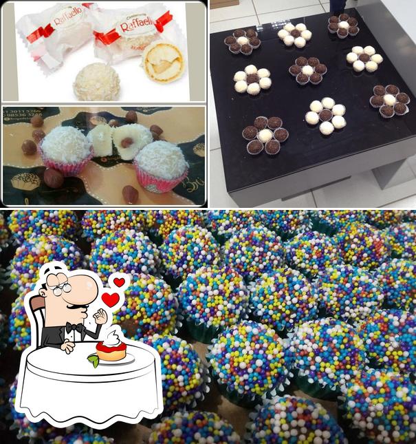 Brigadeirique serve uma variedade de pratos doces