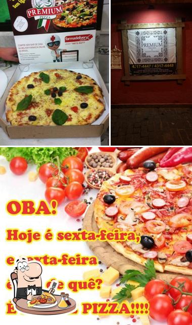 Consiga diferentes tipos de pizza