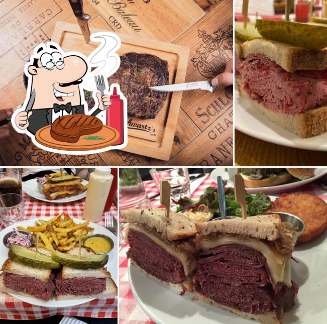 Schwartz's sert des repas à base de viande