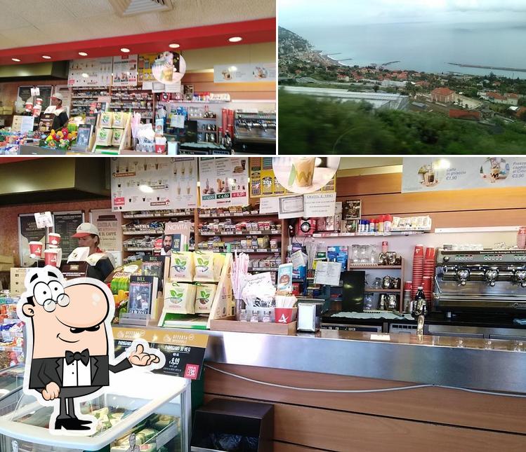 Tra le diverse cose da Autogrill Bordighera Sud si possono trovare la interni e esterno