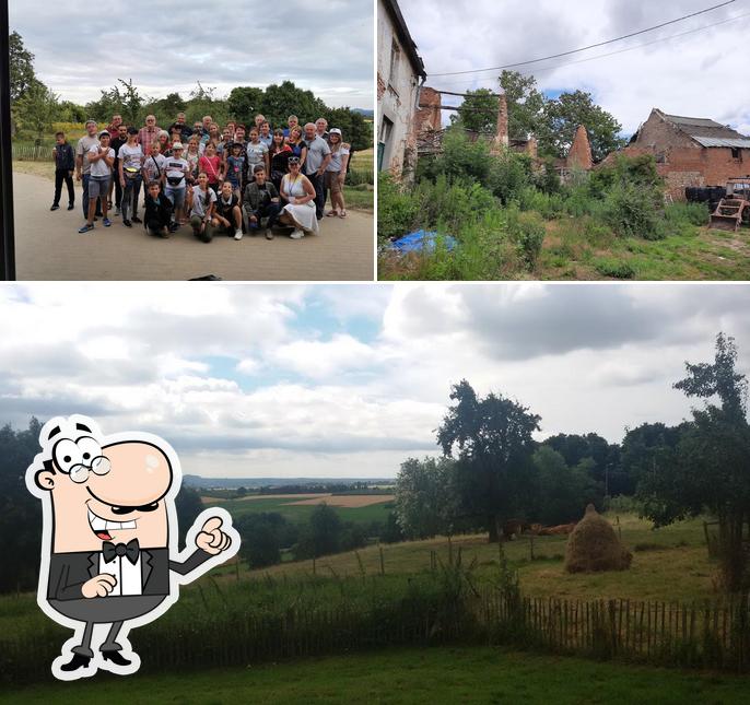 Aire de barbecue Les Hauts De Froidmont se distingue par sa extérieur et intérieur