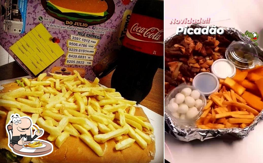 Experimente cbatatas fritas francesas no Big Burguer do Julio - Xis Calota / 6 pessoas