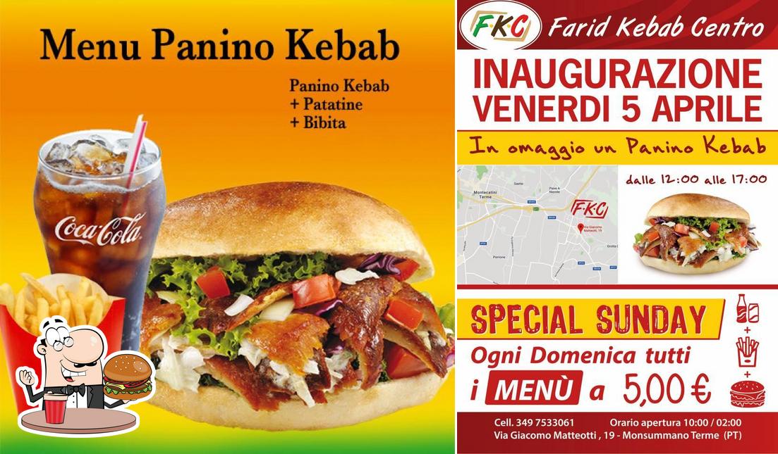 Try out a burger at Farid kebab
