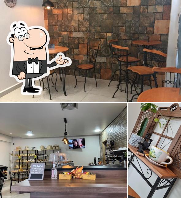 O interior do A Quituteria Café