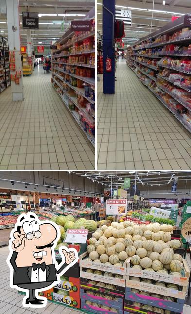 Voici l’image indiquant la intérieur et nourriture sur Carrefour Lorient