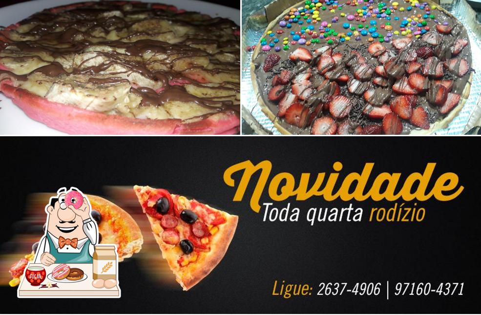 Coliseu Pizza oferece uma seleção de pratos doces