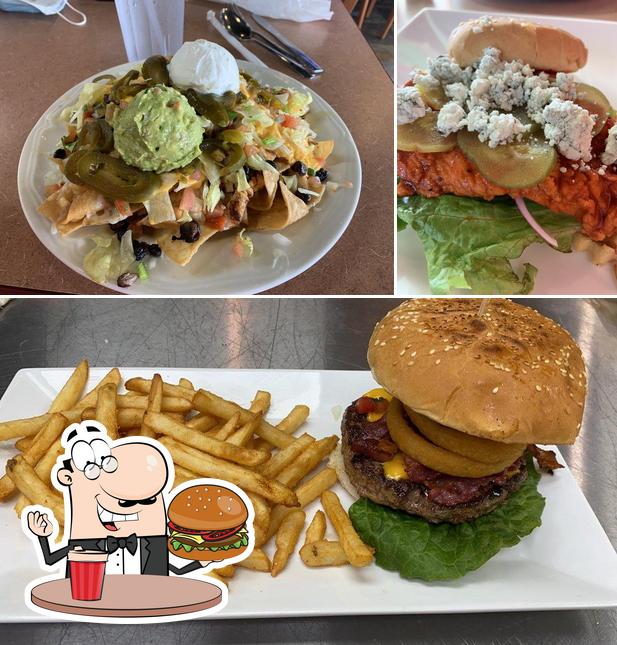 Try out a burger at Seasons Tex-Mex And Seafood Grill