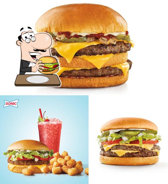 Get a burger at Sonic Drive-In