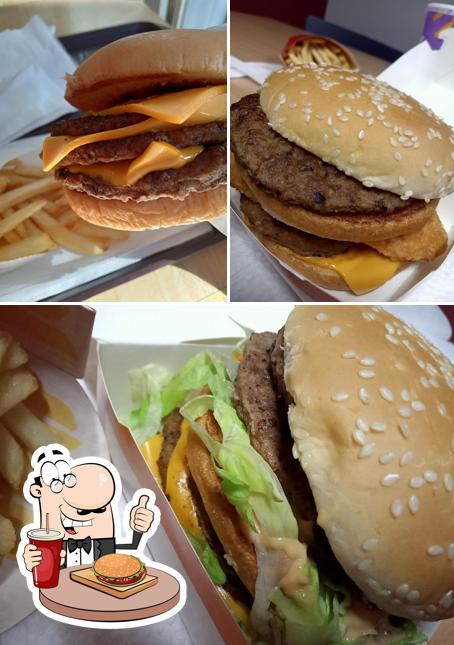 Try out a burger at McDonald's Kroma Tower