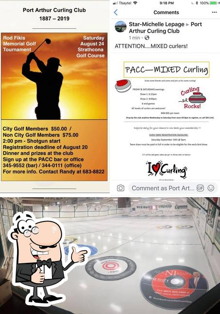 Look at the pic of Port Arthur Curling Club