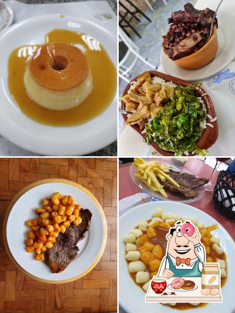 Restaurante Família Barros serve uma seleção de pratos doces