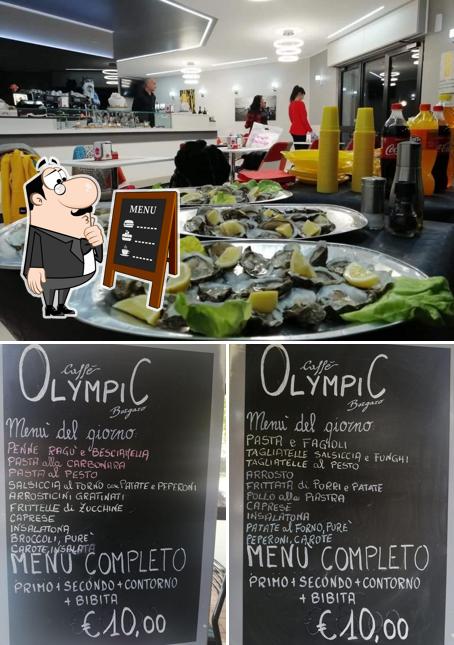 La foto della lavagna e frutti di mare di Olympic Borgaro Caffè