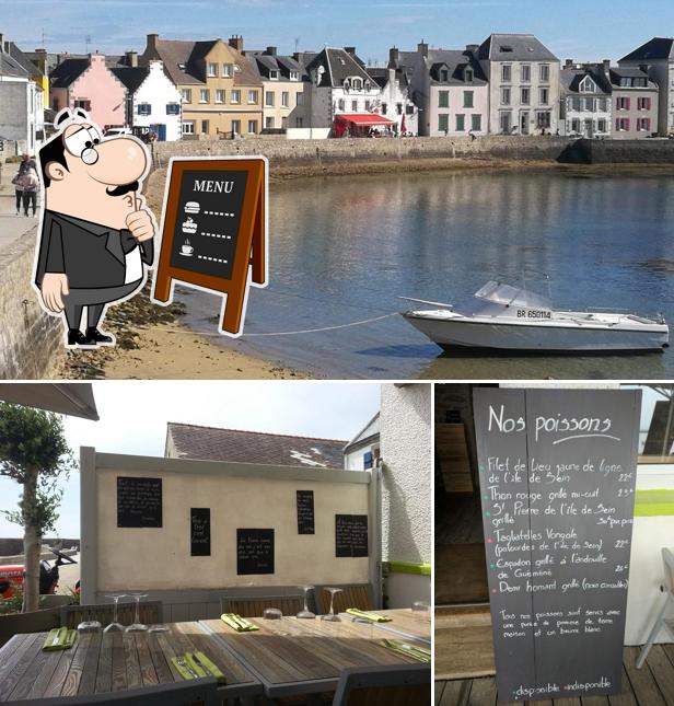 This is the image depicting blackboard and exterior at Restaurant le Tatoon