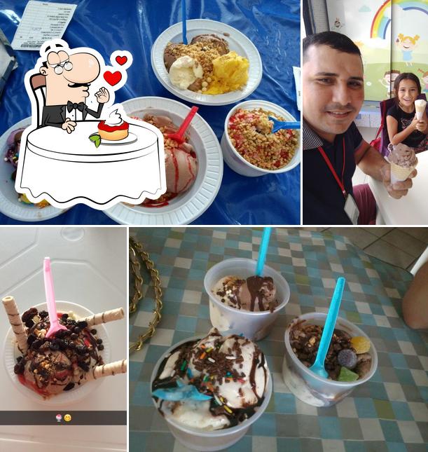 Sorveteria Nido (próximo ao Shopping Paraíso) oferece uma variedade de pratos doces