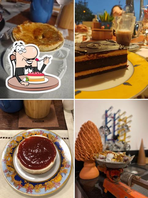 Vila Rica Café provê uma seleção de sobremesas