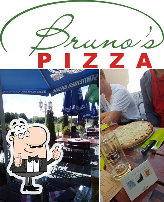 Look at this image of Brunos Pizza