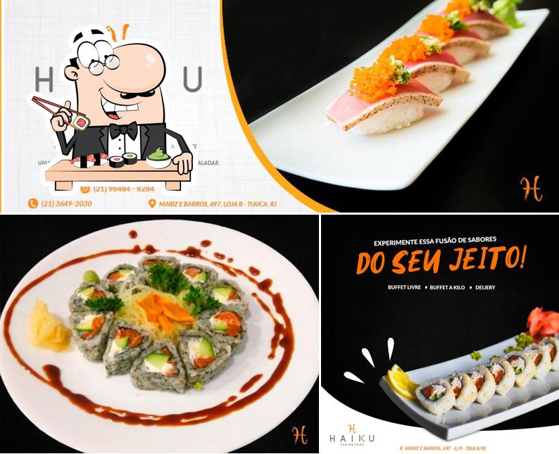 Peça diversas opções de sushi