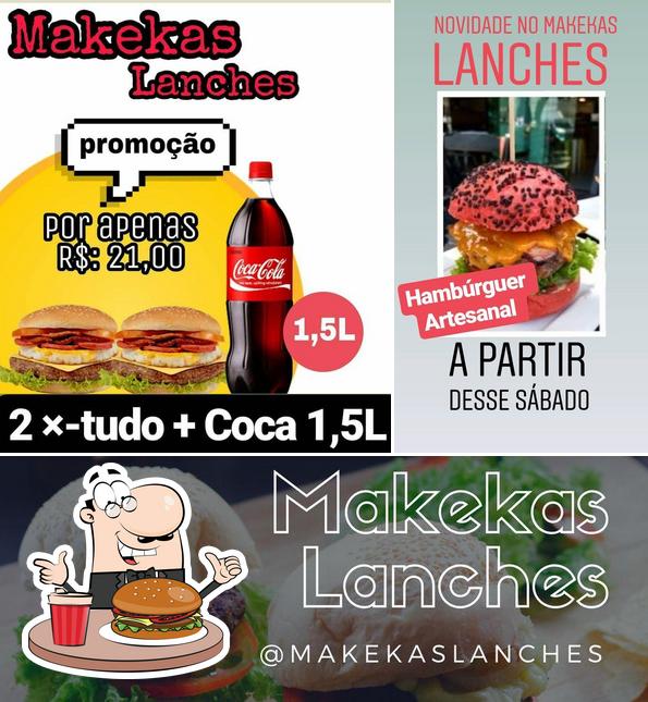 Consiga um hambúrguer no Makekas lanches