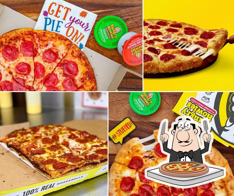 Get pizza at Hungry Howie's Pizza