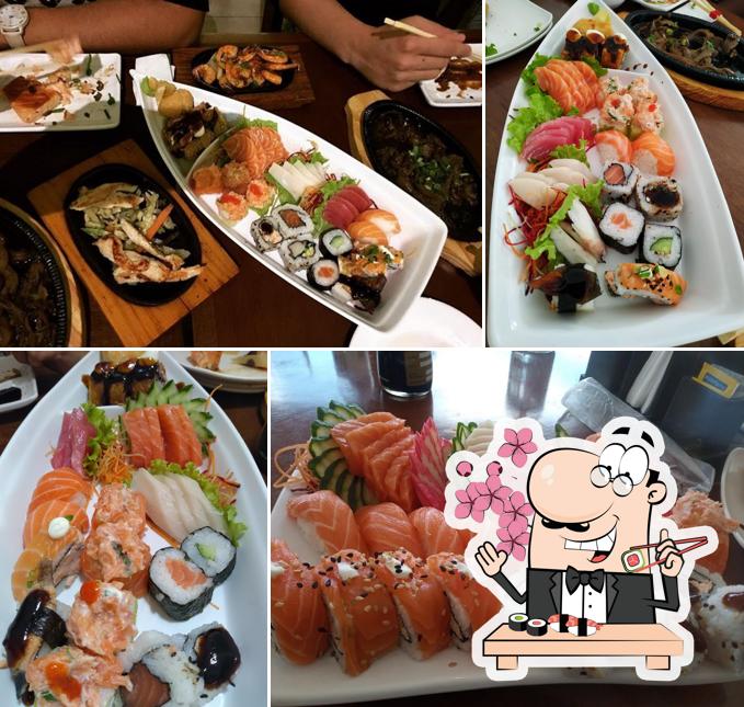 Escolha diversas opções de sushi