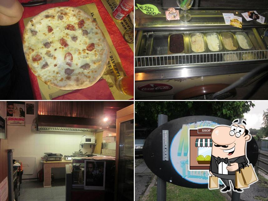 Tra le varie cose da The Movie - Pizzeria si possono trovare la esterno e cibo