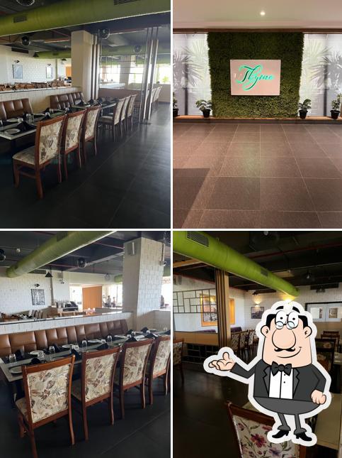 The interior of Thyme Family Restaurant