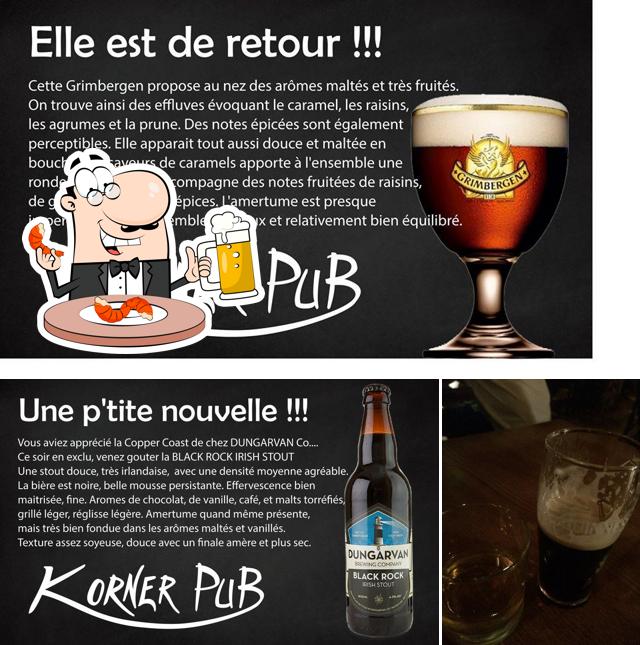 Vous pouvez prendre une pinte de bière blonde ou brune