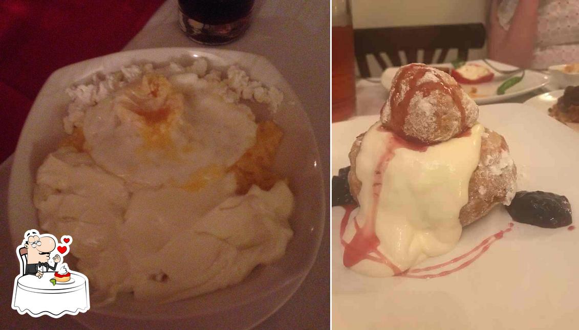 Dracula Restaurant serves a selection of desserts