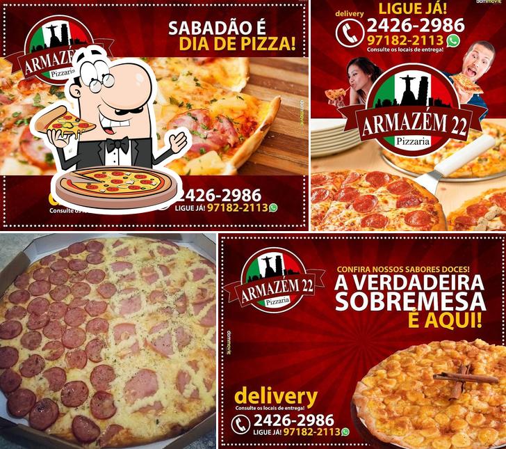 Peça pizza no Pizzaria Armazém 22