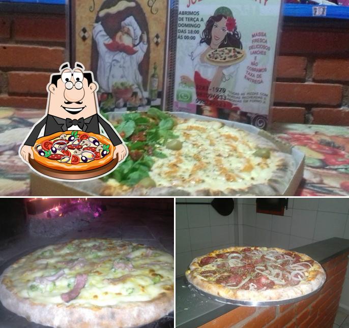 Experimente pizza no Pizzaria Jolie