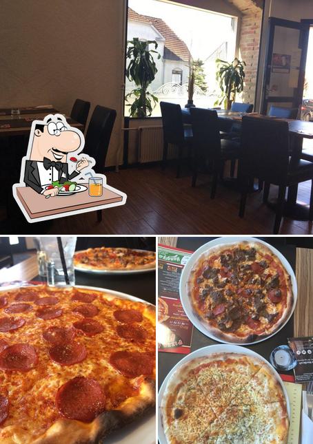 Among different things one can find food and interior at Pizza Pasta Place