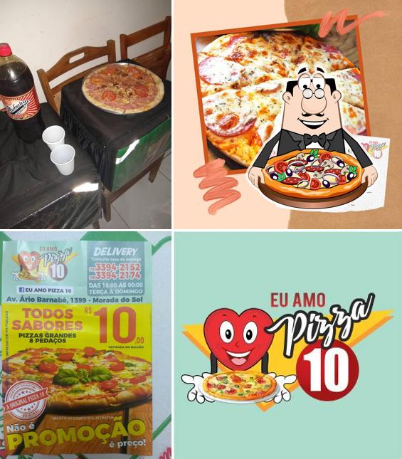 Escolha pizza no Eu Amo Pizza 10